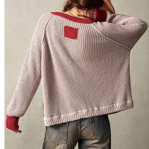 Cozy Color Block Button Down Oversized Cardigan - Picture 5 of 7